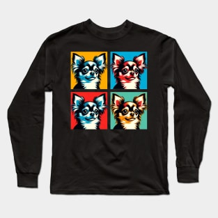 Chihuahua Pop Art - Dog Lover Gifts Long Sleeve T-Shirt